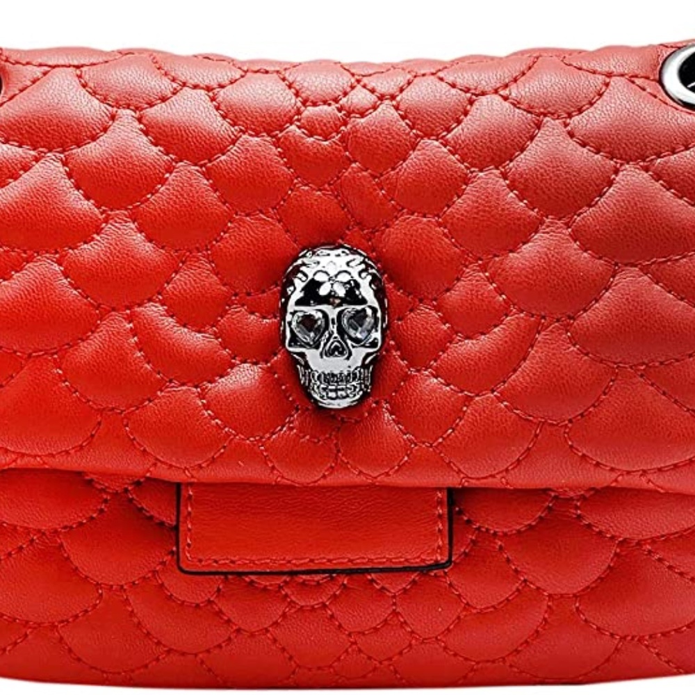 ❤️💀 Betsey Johnson quilted red purse 💀❤️